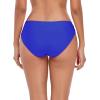 Ocean Blues Women’s Strappy Bikini Bottom Full Coverage Swim Briefs(Royal Blue)