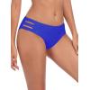 Ocean Blues Women’s Strappy Bikini Bottom Full Coverage Swim Briefs(Royal Blue)