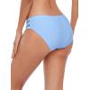Ocean Blues Women’s Strappy Bikini Bottom Full Coverage Swim Briefs(Sea Blue)