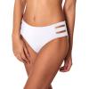 Ocean Blues Women’s Strappy Bikini Bottom Full Coverage Swim Briefs(White)