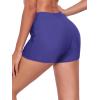 Ocean Blues Women’s Swim Short Boyshorts Swim Bottoms Mid Waisted Board Shorts(Purple Blue)