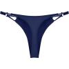 Ocean Blues Women’s Thong Bikini Bottom(Navy Blue)