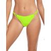 Ocean Blues Women’s Thong Bikini Bottom(Neon Green)