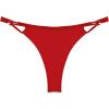 Ocean Blues Women’s Thong Bikini Bottom(Red)