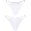 Ocean Blues Women’s Thong Bikini Bottom(White)