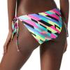 Ocean Blues Women’s Triangle Bikini Bottom(Neon Striped)