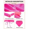 Ocean Blues Women’s Triangle Bikini Set High Waisted Two Piece Bathing Suit Sexy Mesh Bikini(Hot Pink)