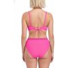 Ocean Blues Women’s Triangle Bikini Set High Waisted Two Piece Bathing Suit Sexy Mesh Bikini(Hot Pink)
