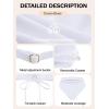 Ocean Blues Women’s Triangle Bikini Set High Waisted Two Piece Bathing Suit Sexy Mesh Bikini(White)