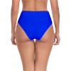 Ocean Blues Women’s Twist Bikini Bottom Ruched Bathing Suit Bottom Mid Rise Swim Bottom(Royal Blue)