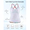 Ocean Blues Women’s Vneck Tankini Top Only Ruched Tummy Control Bathing Siut Top No Bottom(Blue Floral)