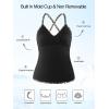 Ocean Blues Women’s Vneck Tankini Top Only Ruched Tummy Control Bathing Siut Top No Bottom(Leopard)