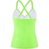 Ocean Blues Women’s Vneck Tankini Top Only Ruched Tummy Control Bathing Siut Top No Bottom(Neon Green)