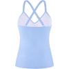Ocean Blues Women’s Vneck Tankini Top Only Ruched Tummy Control Bathing Siut Top No Bottom(Sea Blue)