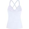 Ocean Blues Women’s Vneck Tankini Top Only Ruched Tummy Control Bathing Siut Top No Bottom(White)