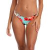Ocean Blues Women’s Cheeky Brazilian Cut Bikini Bottom(Blue Floral)