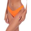 Ocean Blues Women’s Cheeky Brazilian Cut Bikini Bottom(Neon Orange)