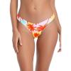 Ocean Blues Women’s Cheeky Brazilian Cut Bikini Bottom(Orange Coconut Tree)