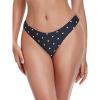Ocean Blues Women’s Cheeky Brazilian Cut Bikini Bottom(Polka Dot)