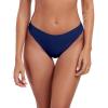 Ocean Blues Women’s Cheeky High Leg Bikini Bottom Mid Rise Swim Bottom(Navy Blue)