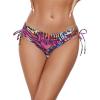 Ocean Blues Women’s Full Coverage Swim Bottom Tie Sides Bikini Bottom(Animal Print)