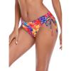 Ocean Blues Women’s Full Coverage Swim Bottom Tie Sides Bikini Bottom(Colorful Floral)