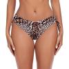 Ocean Blues Women’s Full Coverage Swim Bottom Tie Sides Bikini Bottom(Leopard-b)