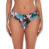 Ocean Blues Women’s Full Coverage Swim Bottom Tie Sides Bikini Bottom(Pink Leaves)