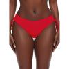 Ocean Blues Women’s Full Coverage Swim Bottom Tie Sides Bikini Bottom(Red.)