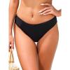 Ocean Blues Women’s Low Waisted Bikini Bottom Full Coverage Swim Bottom(Black)