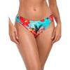 Ocean Blues Women’s Low Waisted Bikini Bottom Full Coverage Swim Bottom(Blue Floral)
