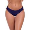 Ocean Blues Women’s Low Waisted Bikini Bottom Full Coverage Swim Bottom(Navy Blue)