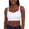 Ocean Blues Women’s Plus Size Ruched Bikini Top Square Neck Swimsuit Tops Padded Bathing Suits Sport Bra(White)
