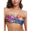 Ocean Blues Women’s Strapless Swimsuits for Women Bandeau Bikini Top Tie Back Halter Bathing Suit Top(Animal Print)