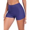 Ocean Blues Women’s Swim Short Boyshorts Swim Bottoms Mid Waisted Board Shorts(Purple Blue)