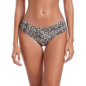 Ocean Blues Women’s Ruched Sides Bikini Bottom Medium Coverage Bikini Bottom(Leopard)