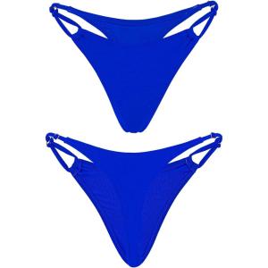 Ocean Blues Women’s Thong Bikini Bottom(Royal Blue)