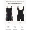 Ocean Blues Women’s Boyshort Swimsuit with Built-in Bra Active One Piece Bathing Suit Modest Athletic Swimwear(Color Block)