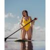 Ocean Blues Women’s Sexy Thong One Piece Swimsuit High Cut Adjustable One Piece Bathing Suits(Yellow)