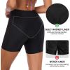 Ocean Blues Women’s 5″ High Waisted Swim Shorts Mesh Sides Board Shorts(Black)