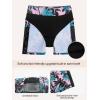 Ocean Blues Women’s 5″ High Waisted Swim Shorts Mesh Sides Board Shorts(Coconut Tree)