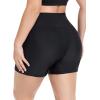 Ocean Blues Women’s 5″ Plus Size High Waisted Swim Shorts with Pockets Board Shorts(Black)