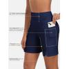 Ocean Blues Women’s 7″ Board Shorts with Liner Quick Dry High Waisted Swim Shorts(Navy Blue)