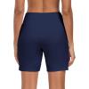 Ocean Blues Women’s 7″ Board Shorts with Liner Quick Dry High Waisted Swim Shorts(Navy Blue)