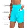 Ocean Blues Women’s 7″ Board Shorts with Liner Quick Dry High Waisted Swim Shorts(Sky Blue)