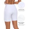 Ocean Blues Women’s 7″ Board Shorts with Liner Quick Dry High Waisted Swim Shorts(White)