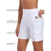 Ocean Blues Women’s 7″ Board Shorts with Liner Quick Dry High Waisted Swim Shorts(White)