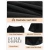 Ocean Blues Women’s High Waisted Mesh Swim Skirt Ruched Side Adjustable Skirted Built-in Briefs(Black)