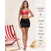 Ocean Blues Women’s High Waisted Swim Skirt Tummy Control Skirted Swimsuit Bottom with Mesh Liner(Black)