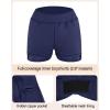 Ocean Blues Women’s High Waisted Swim Skirt Tummy Control Skirted Swimsuit Bottom with Mesh Liner(Navy Blue)